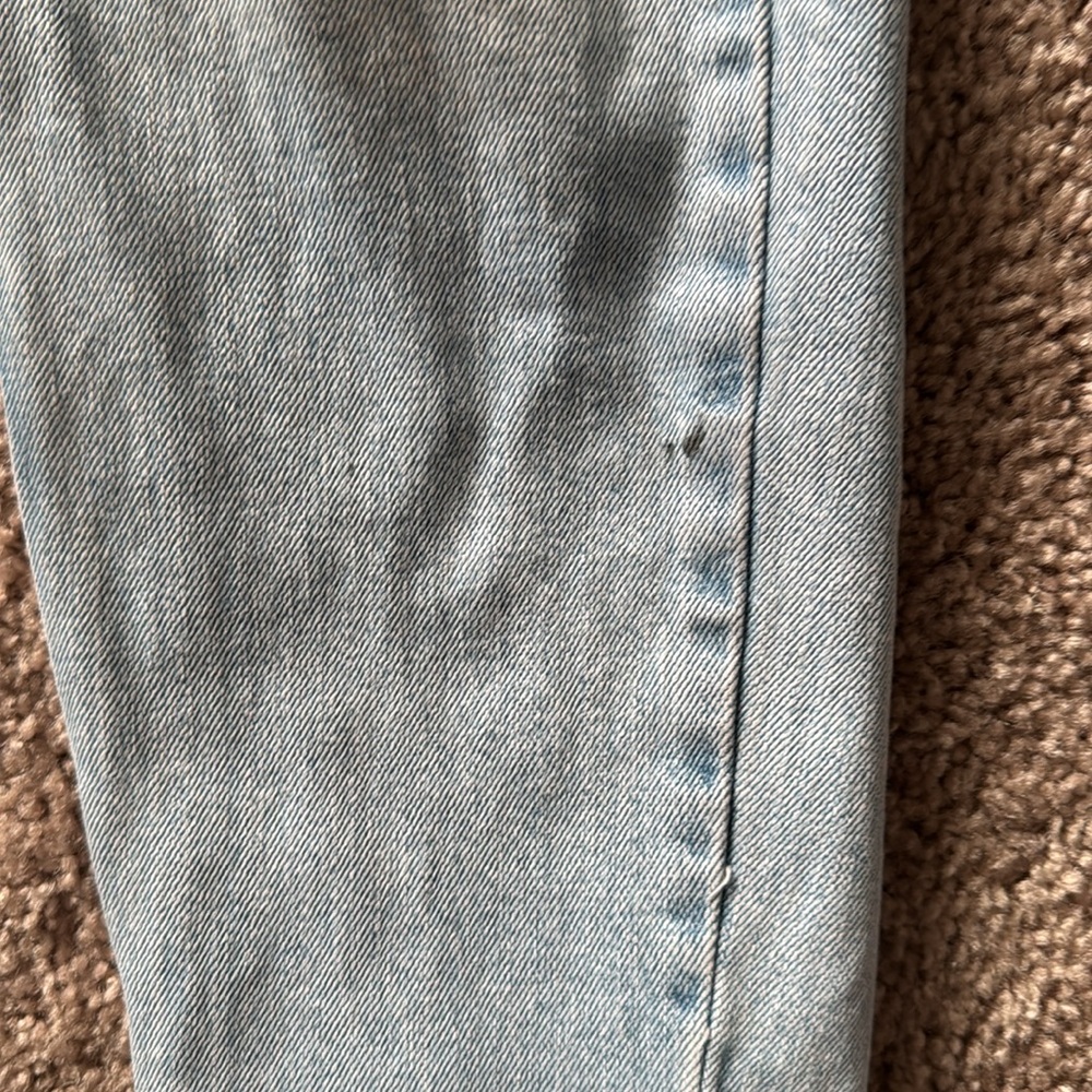 Topshop Blue Cropped Ankle Jeans with Relaxed Fit - Picture 2 of 5